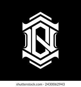 letter n and o monogram icon logo design 
