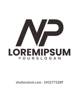 letter N P   logo design 
