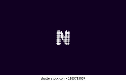 LETTER N PATCH LOGO FOR ILLUSTRATION OR LOGO DESIGN USE