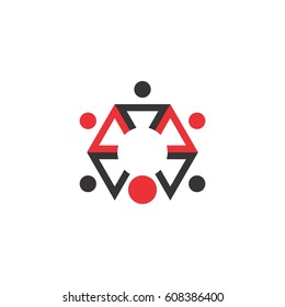 letter n with people logo