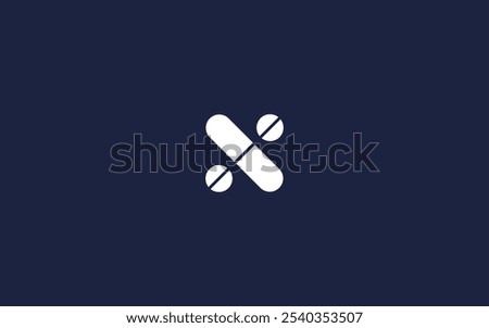 Letter n with pill logo icon design vector design template inspiration
