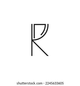 letter N and R logo vector, initial logo inspiration