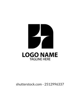 letter N roll logo design vector