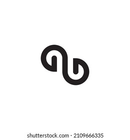 
letter N rope simple symbol logo vector