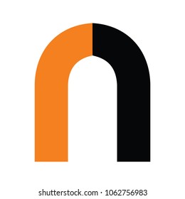 Letter n or rr Logo