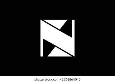 Letter N S trendy vector logo design