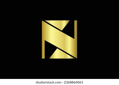 Letter N S trendy vector logo design