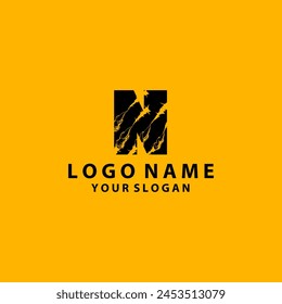 Letter N Shape Claw Abstract Creative Modern Business Monogram Logo