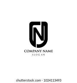 letter n shield logo