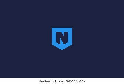 letra n con logo de escudo diseño de íconos diseño de Vector Plantilla inspiración
