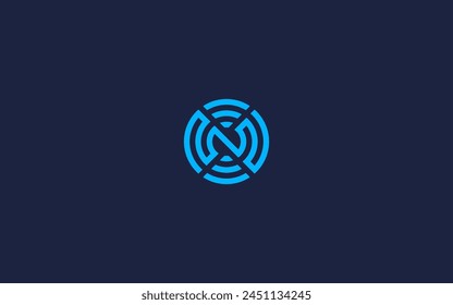 letter n with signal logo icon design vector design template inspiration