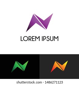 Letter N simple logo icon design vector