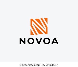 Letter N Simple Monogram Logo
