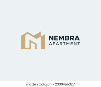 Letter N Simple Monogram Logo