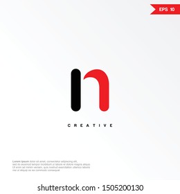 Letter N smart logo and icon, vector template.