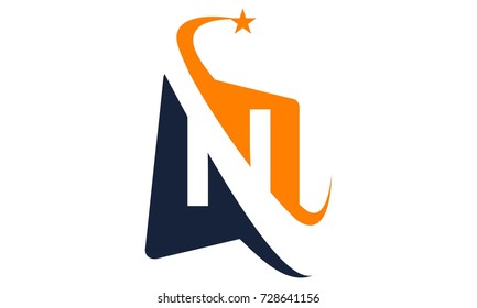 Letter N Solution Modern Logo 