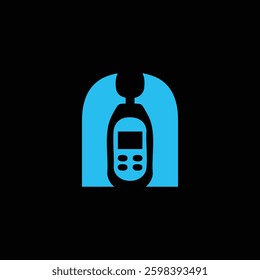 Letter N Sound level meter logo Stock Illustrations, Vectors and Clipart.