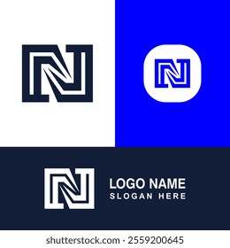 Letter N symbol logo, Vector and Illustration.