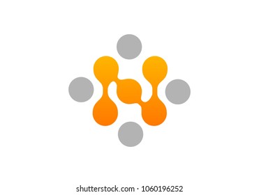 Letter N technology logo