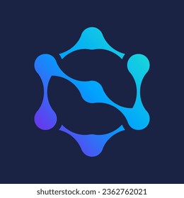 letter N technology logo vector