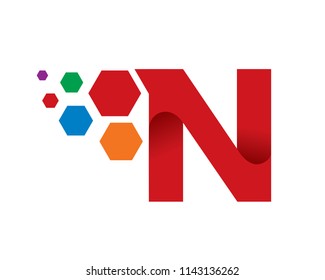Letter N Template Design Vector, Emblem, Concept Design, Creative Symbol, Icon