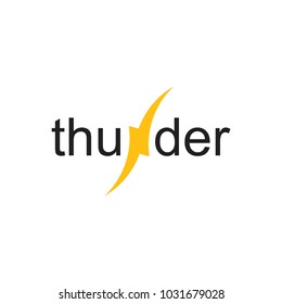 letter n thunder logo vector