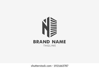 Letter N Tower Building Logo Vector Template Design suitable for real estate or property apartment logo brand