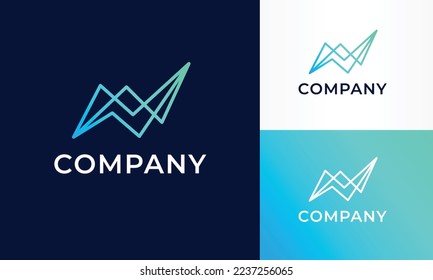 Letter N Trade Investment Marketing Logo Design