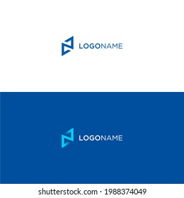 Letter N with Trading Icon Logo Concept Vector design