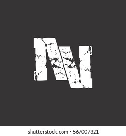 letter n and u logo vector
