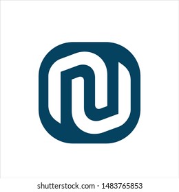Letter N and U vector Icon and Logo.