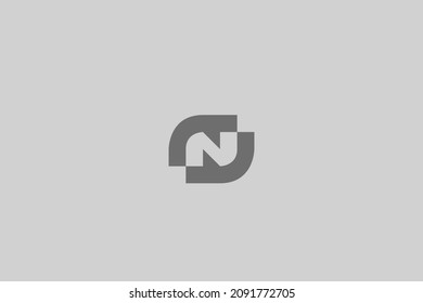 Letter N unique logo design