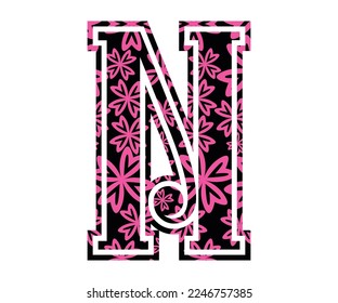 Letter N, Valentine Alphabet Monogram
Sublimation vector design file, for mug, t-shirt, vase, pillow case. etc