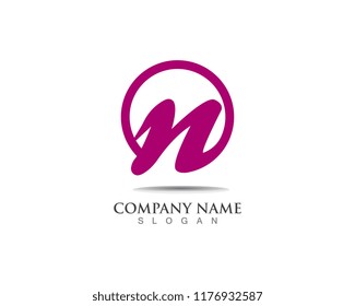 Letter N vector icons logos