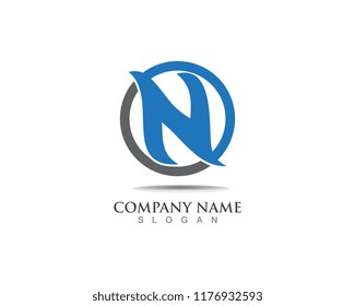 Letter N vector icons logos