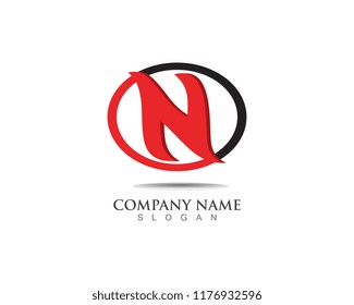 Letter N vector icons logos