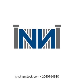letter N and N vector logo.