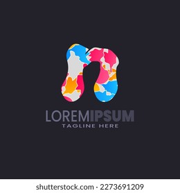 Letter N vector logo symbol. Alphabet logo template ready for use, Modern initial logo
