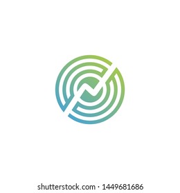 letter N vector logo template