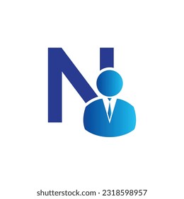 
Plantilla para el logotipo del vector de la letra N, logotipo de la letra colorida N, logotipo de la empresa financiera, icono de la plantilla de diseño de los asesores del instituto financiero
