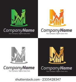 Letter N vector logo template, Colorful Letter N logo, Financial Company Logo, Financial Institute Advisors Logo Design Template Vector Icon