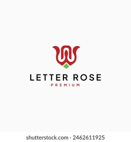 The letter N and W logo is in the shape of a rose