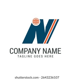 Letter N web oder World Modern Vector Logo Design Templates