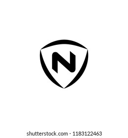 Letter N wings, Luxury gold crest logo design