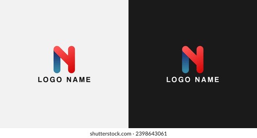 letter n and y logo modern