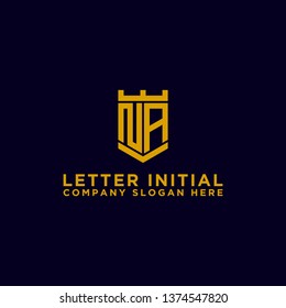 Letter NA Initial icons / Monogram.- Vector inspiration logo design - Vector