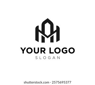 Letter AN or NA initials minimalist vector logo design for business and firms