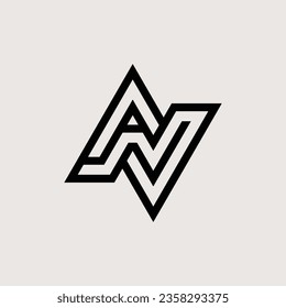 Letter NA or AN logo