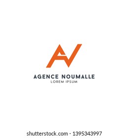 letter AN NA logo design modern logo and premium logo