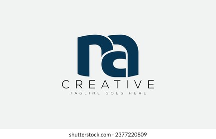 Letter NA logo design template vector illustration